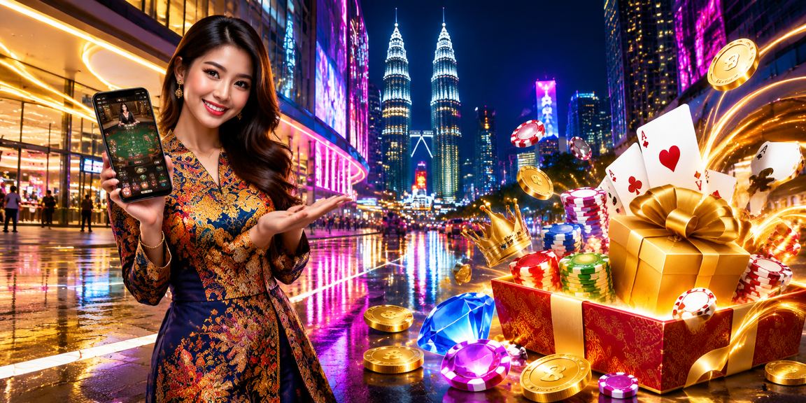 Permainan Baccarat berlatarkan batik Kuala Lumpur melalui platform 881